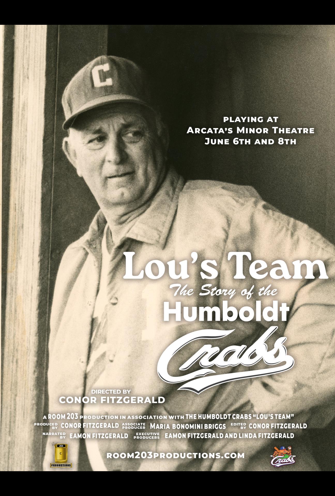 Poster for the film Lou's Team The Story of the Humboldt Crabs